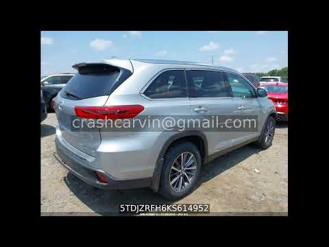 5TDJZRFH6KS614952 - Toyota highlander xle 2019